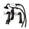 Kingston Brass Deck Mount Clawfoot Tub Faucet with Hand Shower, Oil Rubbed Bronze KS228PXORB - alternate 1
